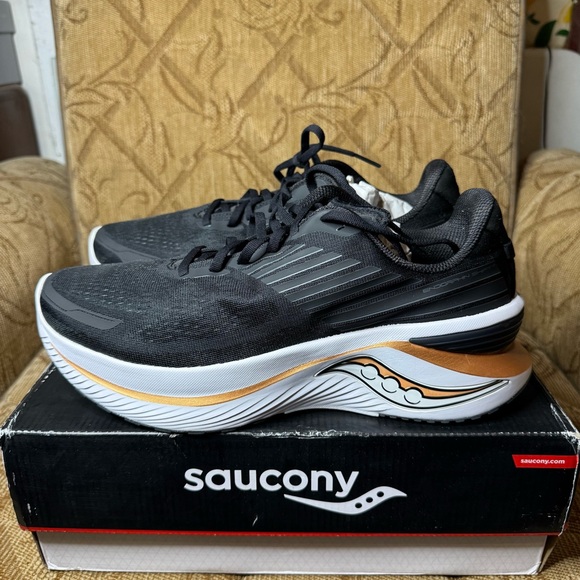 Saucony Endorphin Shift Black/White/gold Women's 12 W S10814-10